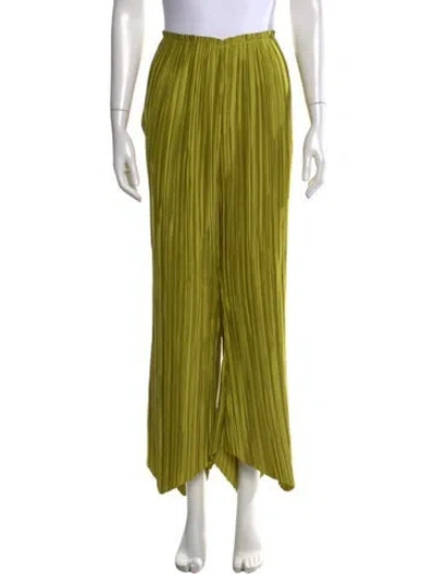 Pre-owned Cult Gaia Wide Leg Pants In Green