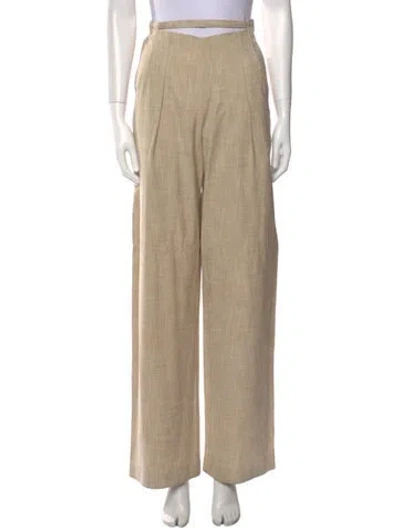Pre-owned Cult Gaia Wide Leg Pants In Neutral