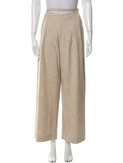 Pre-owned Cult Gaia Wide Leg Pants In Neutral
