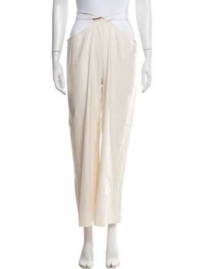 Pre-owned Cult Gaia Wide Leg Pants In Neutrals