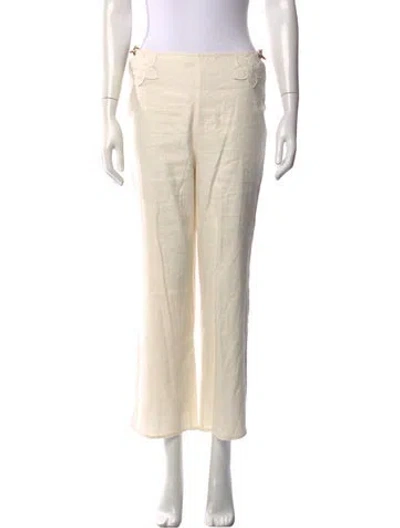 Pre-owned Cult Gaia Wide Leg Pants In Neutrals
