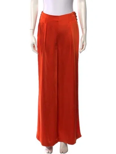 Pre-owned Cult Gaia Wide Leg Pants In Orange