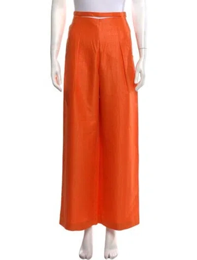 Pre-owned Cult Gaia Wide Leg Pants In Orange