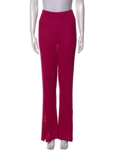 Pre-owned Cult Gaia Wide Leg Pants In Pink
