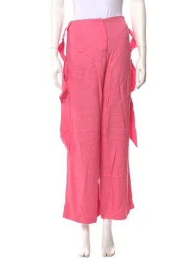 Pre-owned Cult Gaia Wide Leg Pants In Pink