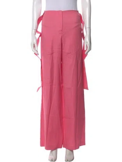 Pre-owned Cult Gaia Wide Leg Pants In Pink