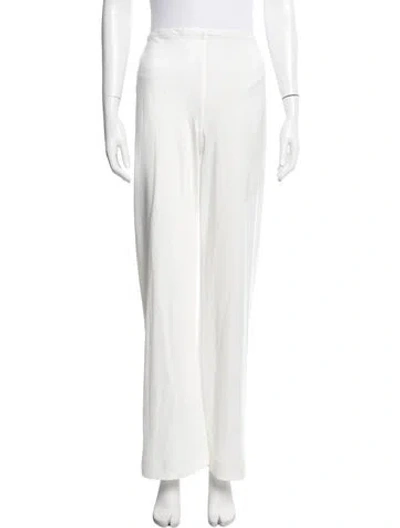 Pre-owned Cult Gaia Wide Leg Pants In White
