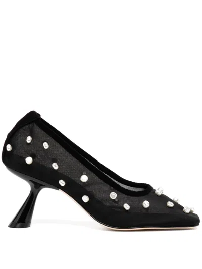 Cult Gaia Winnie Pearl Embellished Pump In Black