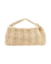 Cult Gaia Hera Zip Raffia Shoulder Bag In Beige
