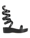 Cult Gaia Gabi Spiral Strap Sandals In Black