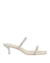 Cult Gaia Woman Sandals Off White Size 9 Textile Fibers