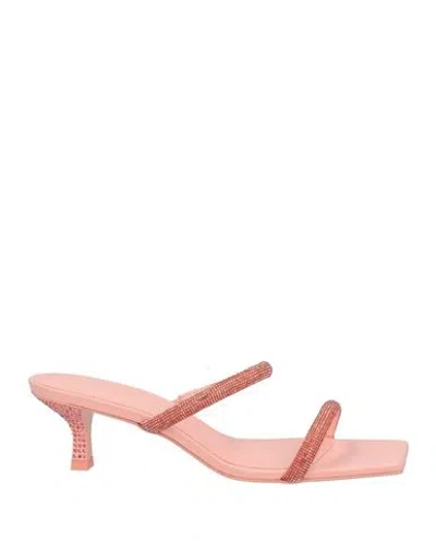 Cult Gaia Woman Sandals Pink Size 7 Textile Fibers