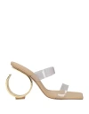 Cult Gaia Woman Sandals Transparent Size 8 Pvc - Polyvinyl Chloride