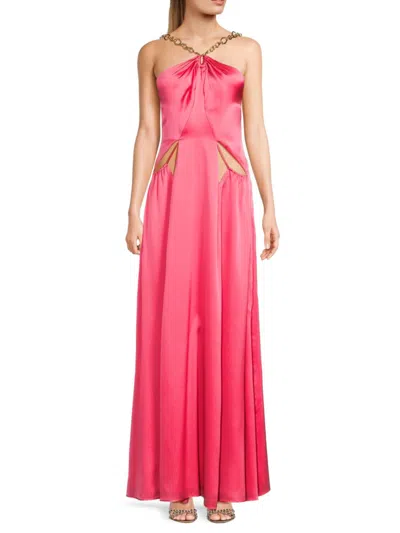 Cult Gaia Women's Althea Silk Blend Gown In Pink