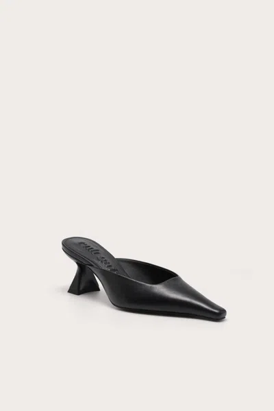 Cult Gaia Women's Aster Nappa Kitten Heel Mule In Black