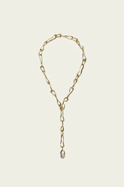 Cult Gaia Women's Astrid Choker In Shiny Brass In Multi