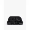 Cult Gaia Womens Black Nia Beads-embellishment Leather Clutch In Black