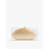 Cult Gaia Womens Brass Annika Structured Acrylic Clutch In Brass