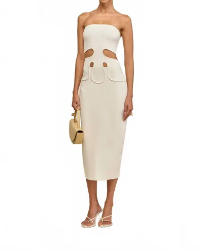 Cult Gaia Women's Brunelo Knit Dress In Off White In Neutral
