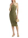 Cult Gaia Calian Ruched Dress In Tea