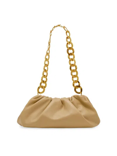 Cult Gaia Women's Dulce Gathered Leather Shoulder Bag In Sand