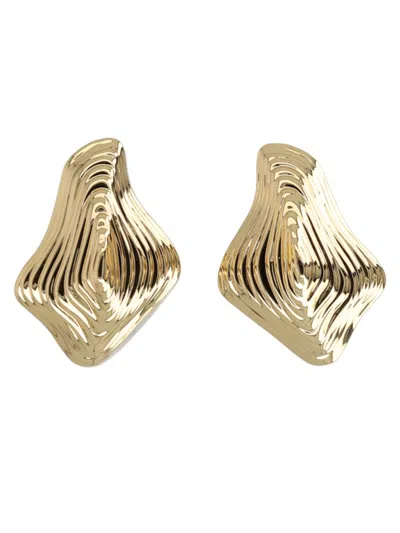 Cult Gaia Mini Brass Earrings For A Chic Look In Gold