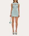 Cult Gaia Ember Embellished Mini Dress In Blue