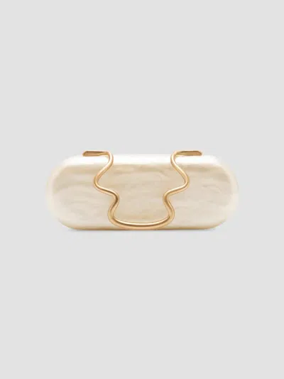 Cult Gaia Women's Ilaria Sculptural Clutch In Ivory