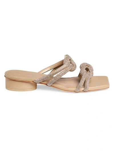 Cult Gaia Women's Jenny Leather Sandals In Sand Dollar