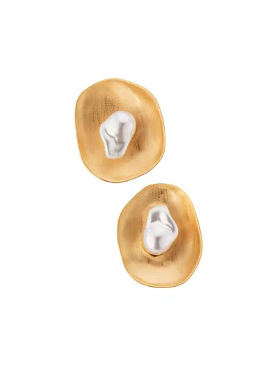 Cult Gaia Women's Marzia Goldtone & Imitation Pearl Stud Earrings