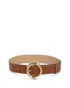 Cult Gaia Women's Meerah Leather Belt In Brown