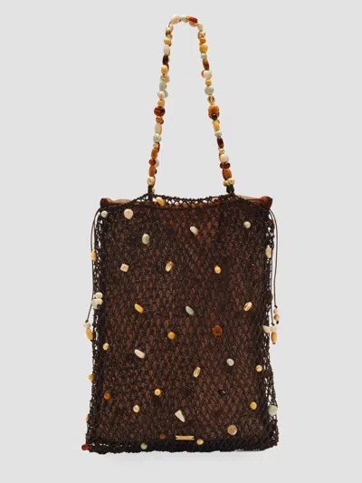 Cult Gaia Women's Mercier Beaded Leather Tote Bag