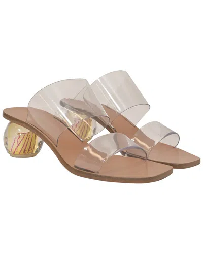 Pre-owned Cult Gaia Women's Pvc Jila Floral Sandal (authentic Pre-loved)