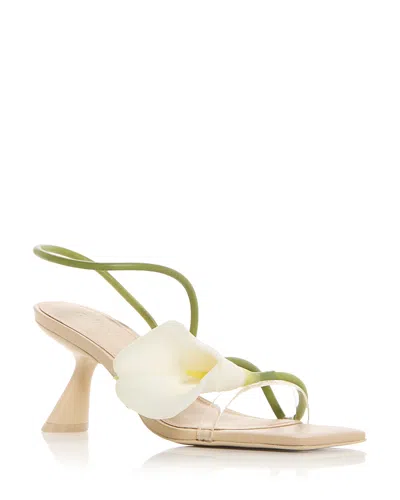 Cult Gaia Women's Ria Lily Embellished Sandals In White