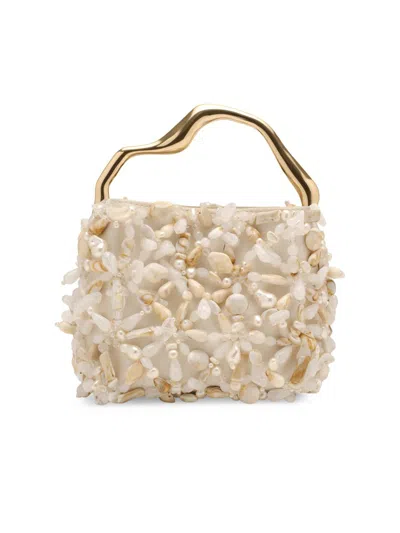 Cult Gaia Solene Mini Top Handle Bag Off White Multi In Neutral
