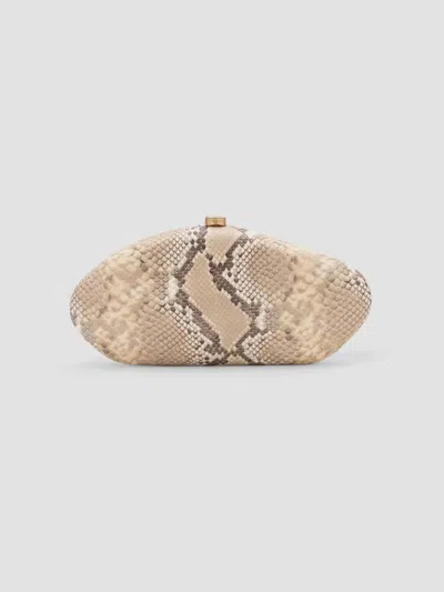 Cult Gaia Women's The Caldera Clutch In Faded Python