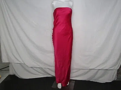 Pre-owned Cult Gaia Women's Us 4 Perla Floor Length Dress Dragonfruit In Pink