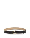 Cult Gaia Valma Leather Belt In Black