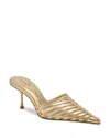 Cult Gaia 70mm Viera Pointed-toe Mules In Yellow