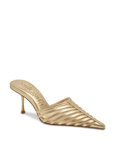 Cult Gaia Women's Viera Mule Pumps In Gold