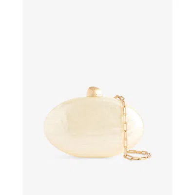 Cult Gaia Womens Eviana Acrylic Clutch Ivory In Neutral
