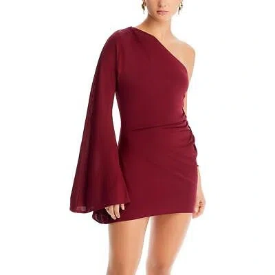 Pre-owned Cult Gaia Womens Red Tight Short One Shoulder Bodycon Dress S Bhfo 6248