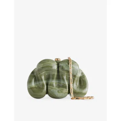 Cult Gaia Womens Rosemary Multi Squiggle Acrylic Clutch