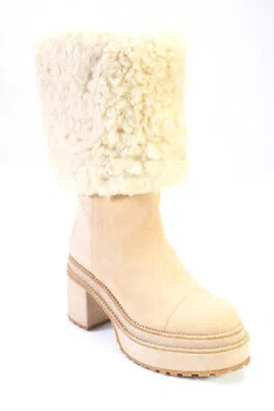 Pre-owned Cult Gaia Womens Sommar Boots - Sand Size 36 In Beige