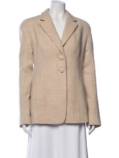 Pre-owned Cult Gaia Wool Blazer In Neutrals