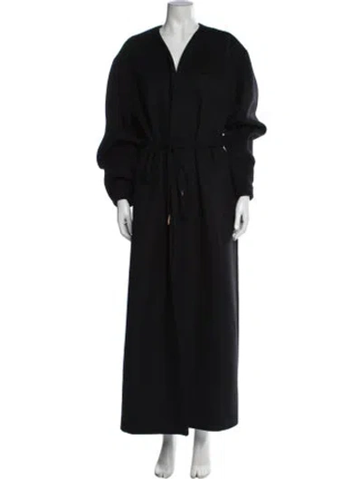 Pre-owned Cult Gaia Wool Coat In Black