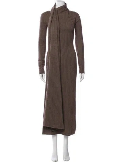 Pre-owned Cult Gaia Wool Midi Length Dress W/ Tags In Brown