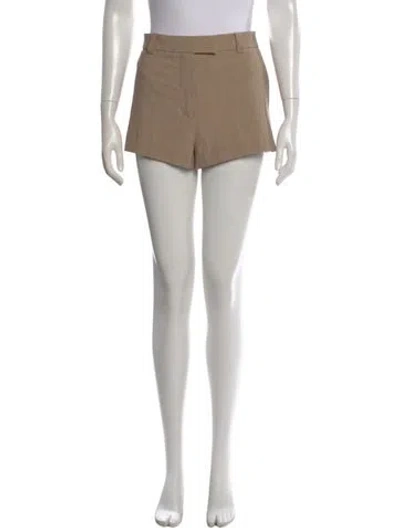 Pre-owned Cult Gaia Wool Mini Shorts In Neutral