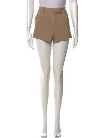 Pre-owned Cult Gaia Wool Mini Shorts In Neutral