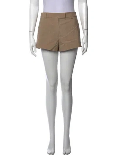 Pre-owned Cult Gaia Wool Mini Shorts In Neutrals